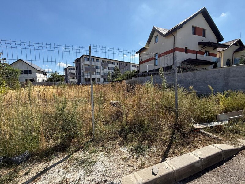 Chiajna Teren Intravilan 800 mp ptr Casa cu Proiect-Rosu Chiajna Comision zero